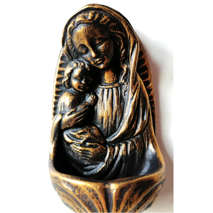 Csodaszép Mária és kis Jézus szenteltvíz tartó - otthon & életmód - vallás - kereszt - Meska.hu