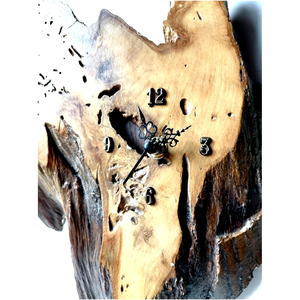 Különleges akácfa metszet óra - otthon & életmód - dekoráció - fali és függő dekoráció - falióra & óra - Meska.hu