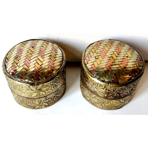 Vintage gyönyörű Kasmír, réz ékszeres dobozkák, Otthon & Életmód, Dekoráció, Asztal és polc dekoráció, Díszdoboz, Fémmegmunkálás, MESKA