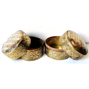 Vintage gyönyörű Kasmír, réz ékszeres dobozkák - otthon & életmód - dekoráció - asztal és polc dekoráció - díszdoboz - Meska.hu