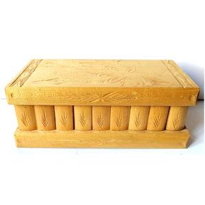 Titkos nyitású faragott fa kincses doboz, Otthon & Életmód, Dekoráció, Asztal és polc dekoráció, Díszdoboz, Famegmunkálás, MESKA