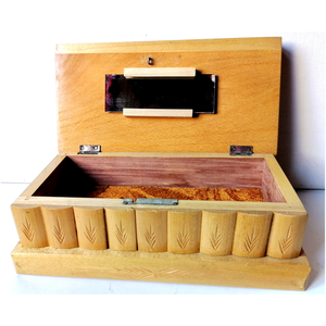 Titkos nyitású faragott fa kincses doboz - otthon & életmód - dekoráció - asztal és polc dekoráció - díszdoboz - Meska.hu