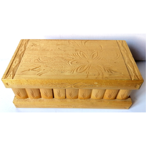 Titkos nyitású faragott fa kincses doboz - otthon & életmód - dekoráció - asztal és polc dekoráció - díszdoboz - Meska.hu