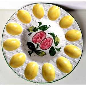 Vintage olasz húsvéti fajansz kínáló - otthon & életmód - konyhafelszerelés, tálalás - tálalás - kínálótál - Meska.hu