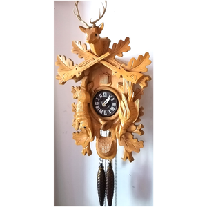 Nagyméretű faragott Schwarzwaldi kakukkos óra - Meska.hu