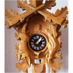 Nagyméretű faragott Schwarzwaldi kakukkos óra - otthon & életmód - dekoráció - fali és függő dekoráció - falióra & óra - Meska.hu