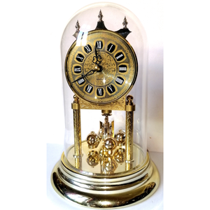 Vintage búrás, aranyszínű forgóingás óra - otthon & életmód - dekoráció - fali és függő dekoráció - falióra & óra - Meska.hu