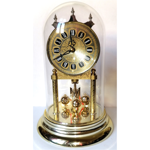 Vintage búrás, aranyszínű forgóingás óra - otthon & életmód - dekoráció - fali és függő dekoráció - falióra & óra - Meska.hu