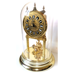 Vintage búrás, aranyszínű forgóingás óra - otthon & életmód - dekoráció - fali és függő dekoráció - falióra & óra - Meska.hu