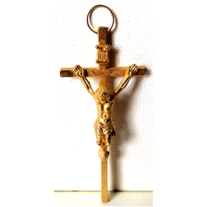 Gyönyörű aranyszínű Jézus feszület - Meska.hu