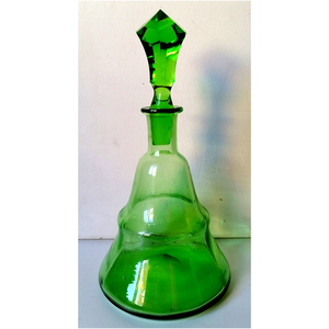 Antik uránüveg dekanter  - otthon & életmód - konyhafelszerelés, tálalás - tálalás - boros poharak, szettek - Meska.hu