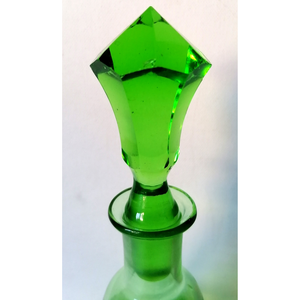 Antik uránüveg dekanter  - otthon & életmód - konyhafelszerelés, tálalás - tálalás - boros poharak, szettek - Meska.hu