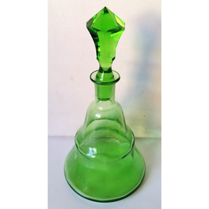 Antik uránüveg dekanter  - otthon & életmód - konyhafelszerelés, tálalás - tálalás - boros poharak, szettek - Meska.hu