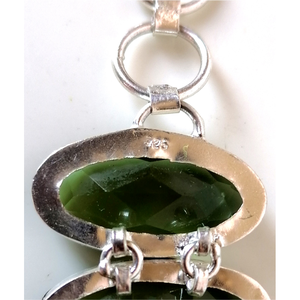 Gyönyörű zöld peridot, olivin karkötő - ékszer - karkötő - ásványkarkötő - Meska.hu