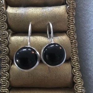  francia kapcsos  fülbevaló  - ékszer - fülbevaló - lógós kerek fülbevaló - Meska.hu