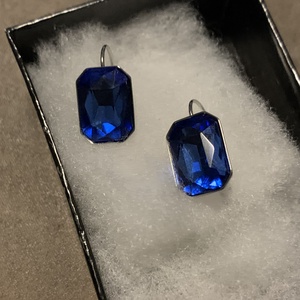 Király kék fülbevaló - ékszer - fülbevaló - fülékszer - Meska.hu