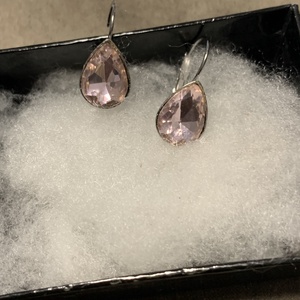 Rózsaszin csepp  fülbevaló, Ékszer, Fülbevaló, Fülékszer, Ékszerkészítés, MESKA