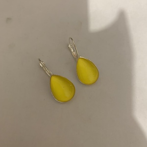 Francia kapcsos fülbevaló  - ékszer - fülbevaló - lógó csepp fülbevaló - Meska.hu