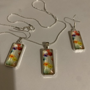 fülbevaló nyaklánc szett - ékszer - nyaklánc - y nyaklánc - Meska.hu