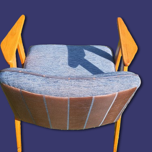 Kék karosszék  Úrifiú kék brokátban - otthon & életmód - bútor - szék & fotel - Meska.hu