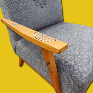 Szürke fotel - Mandalás ihlet - otthon & életmód - bútor - szék & fotel - Meska.hu