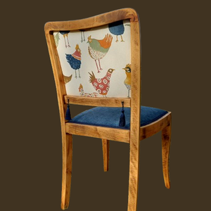 Kék székpár  Bojtos tyúkok        - otthon & életmód - bútor - szék & fotel - Meska.hu