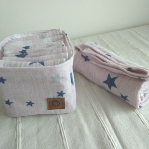 Babakelengye_Tetra törlő szett_Csillagos - Meska.hu