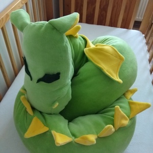 Rácsvédő Sárkány Zöld-citrom - Meska.hu