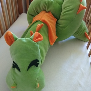 Rácsvédő Sárkány Zöld-narancs - otthon & életmód - babaszoba, gyerekszoba - babaszoba, gyerekszoba - Meska.hu