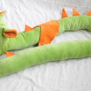 Rácsvédő Sárkány Narancs Sohaország részére 200 cm - otthon & életmód - babaszoba, gyerekszoba - babaszoba, gyerekszoba - Meska.hu