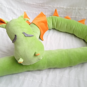 Rácsvédő Sárkány Narancs Sohaország részére 200 cm - otthon & életmód - babaszoba, gyerekszoba - babaszoba, gyerekszoba - Meska.hu