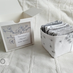 Kozmetikai törlőkendő, smink lemosó pamacs Fehér pitypang - szépségápolás - arcápolás - arctisztító korong - Meska.hu