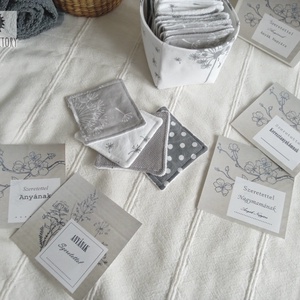 Kozmetikai törlőkendő, smink lemosó pamacs Fehér pitypang - szépségápolás - arcápolás - arctisztító korong - Meska.hu