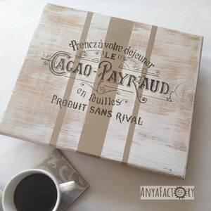 Fa lábas tálca,  asztalközép  - Meska.hu