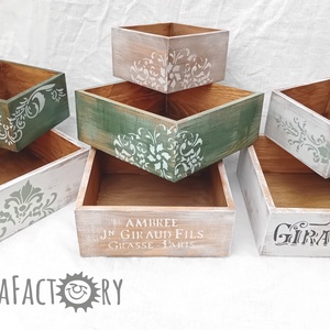 Tavaszi virágtartó dobozok - esküvő - dekoráció - helyszíni dekor - Meska.hu