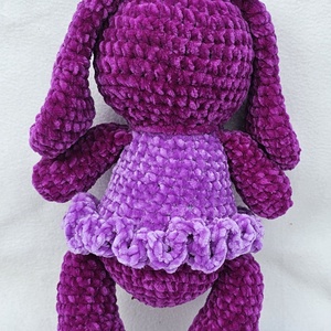 Lila nyuszi - játék & sport - plüssállat & játékfigura - nyuszi - Meska.hu