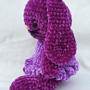 Lila nyuszi, Játék & Sport, Plüssállat & Játékfigura, Nyuszi, Horgolás, MESKA