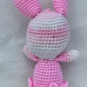 Rózsaszín nyuszi - játék & sport - plüssállat & játékfigura - nyuszi - Meska.hu