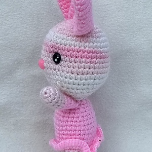 Rózsaszín nyuszi, Játék & Sport, Plüssállat & Játékfigura, Nyuszi, Horgolás, MESKA
