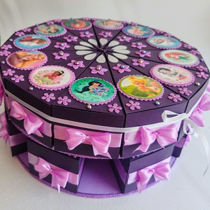Papírtort Hercegnős ajándék átadó torta doboz szeletek - otthon & életmód - papír, írószer - ajándékozás kellékei - papírtorta - Meska.hu