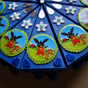 Papír torta szeletek Bing nyuszi díszítéssel  , Otthon & Életmód, Papír, írószer, Ajándékozás kellékei, Papírtorta, Papírművészet, MESKA