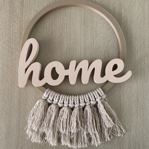 Home feliratú fali dekoráció - otthon & életmód - dekoráció - fali és függő dekoráció - betű & név - Meska.hu