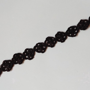 Fekete démon.Horgolt.nyakpánt, choker -  - Meska.hu