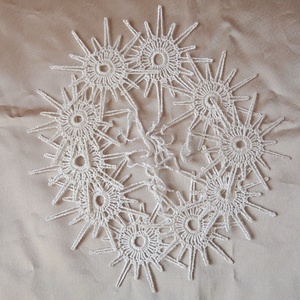 Horgolt csillag,karácsonyfadísz - Meska.hu