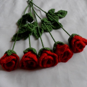 Valentin napi horgolt rózsa - otthon & életmód - dekoráció - Meska.hu