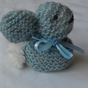 Kötött nyuszi  - játék & sport - plüssállat & játékfigura - nyuszi - Meska.hu