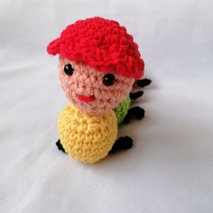 Horgolt kukac,rangja Fő kukac - játék & sport - plüssállat & játékfigura - más figura - Meska.hu