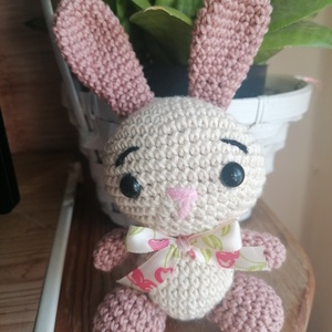 Horgolt nyuszi  - játék & sport - plüssállat & játékfigura - nyuszi - Meska.hu