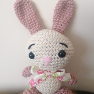 Horgolt nyuszi  - játék & sport - plüssállat & játékfigura - nyuszi - Meska.hu