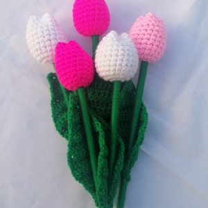 Horgolt tulipán - Meska.hu